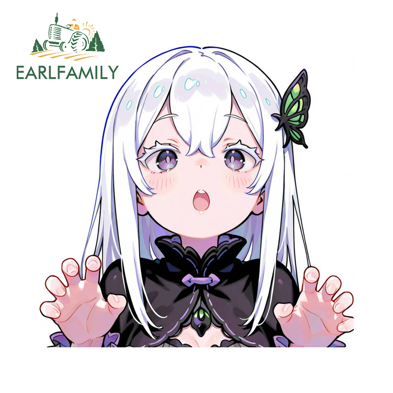Fishing Line Box - EARLFAMILY Echidna ملصقات السيارات اللطيفة الإبداعية