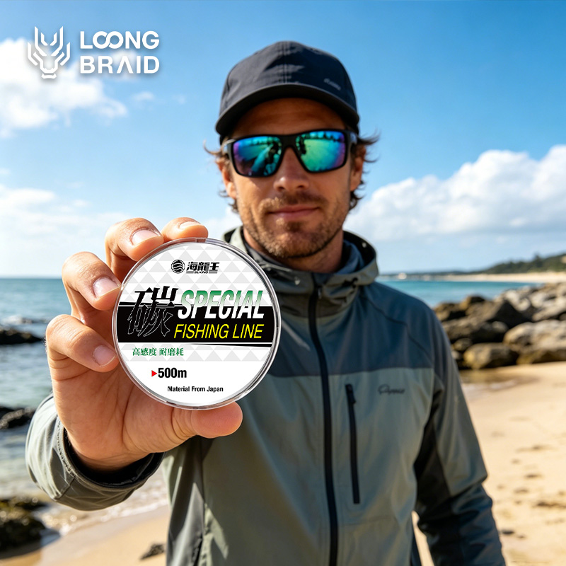 خيط صيد LOONG BRAID مغلف بالفل - مراجعة Fluorocarbon Line وسعره