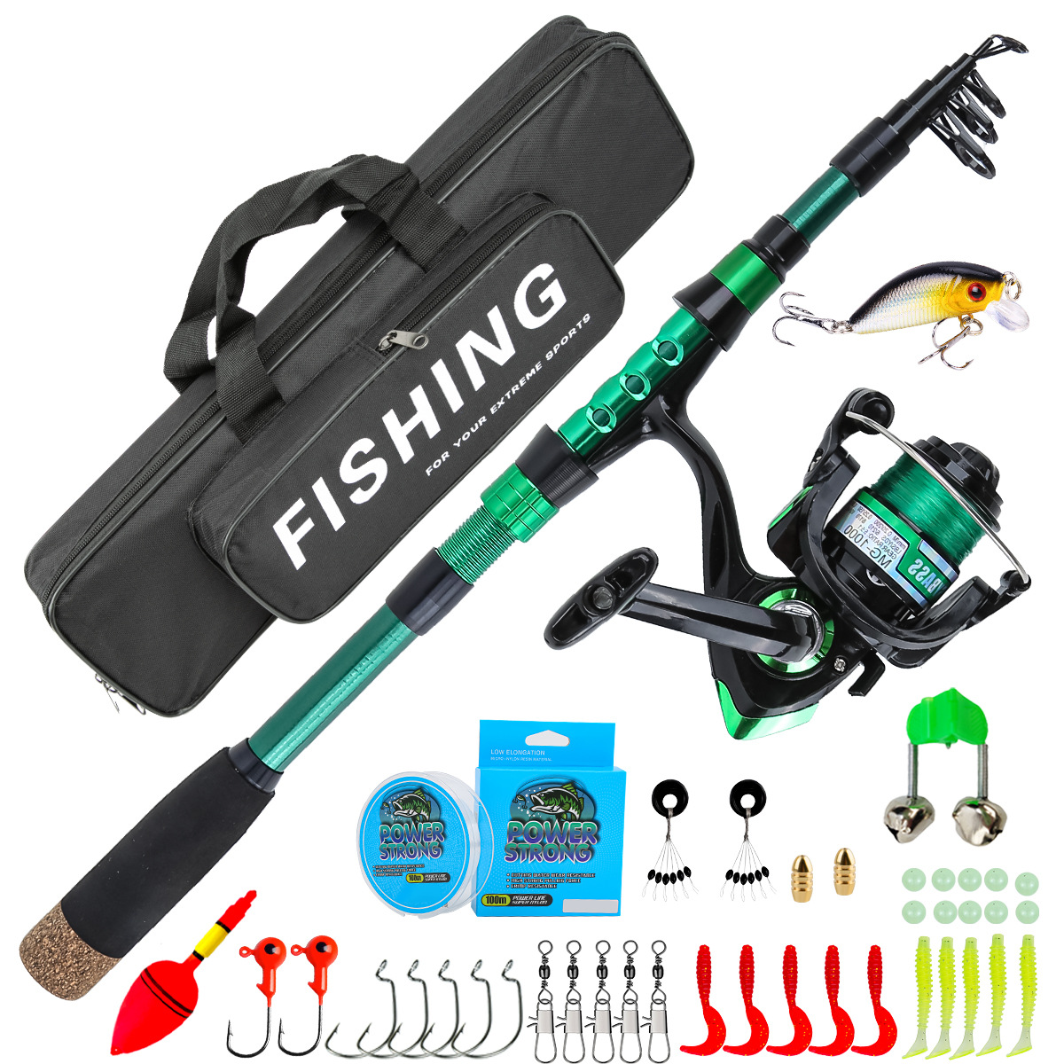 طقم صيد كامل من ألياف الكربون  - مراجعة Fishing Line Box وسعره
