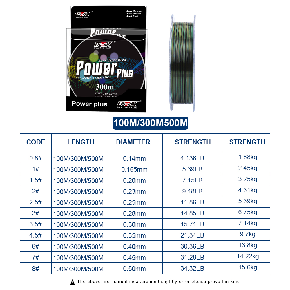 FTK 500 متر خيط صنارة الصيد غي - مراجعة Fluorocarbon Line وسعره